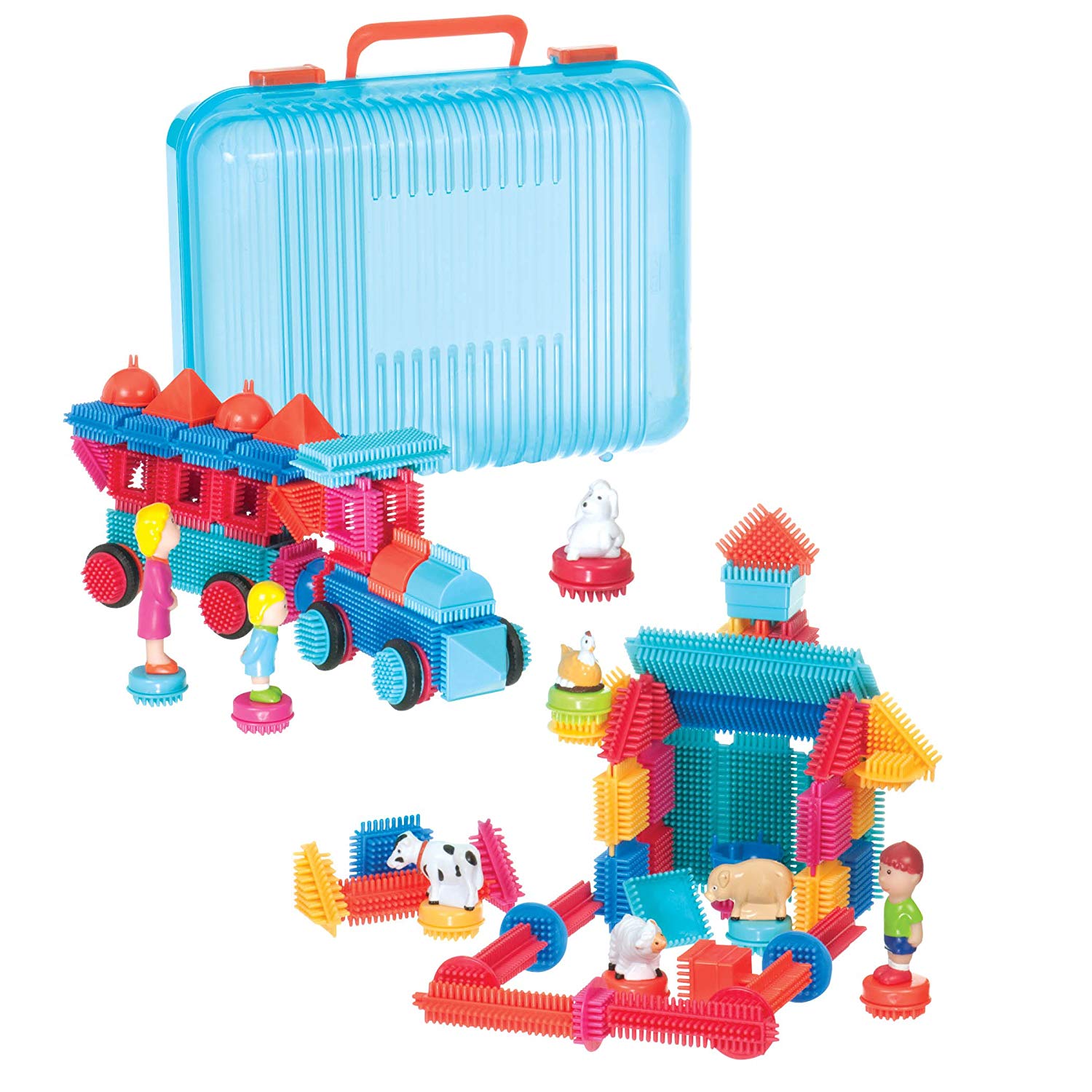 Bristle Blocks Deluxe Builder Case 113 Piece